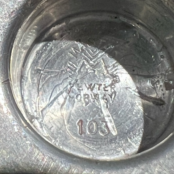 2 Scandinavian Minimalist Candlesticks Pewter Mastad Norway 103 Tin Zinn  50's - Picture 7 of 10